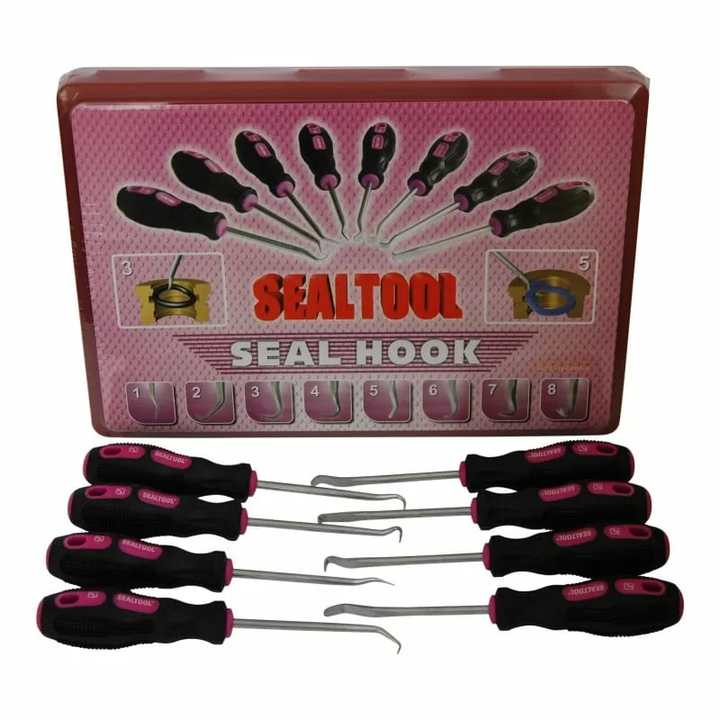 Набор инструмента для установки и демонтажа уплотнений SEAL HOOK (8 предметов)